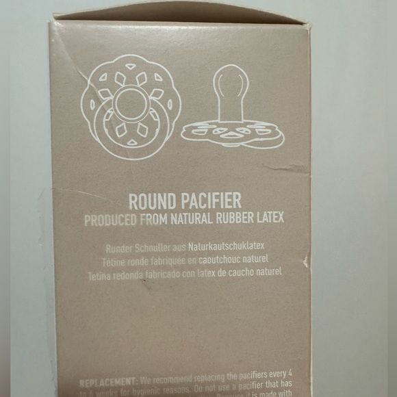 BIBS Boheme Pacifier Set - Purple, size 1, round, brand new - Picture 2 of 5